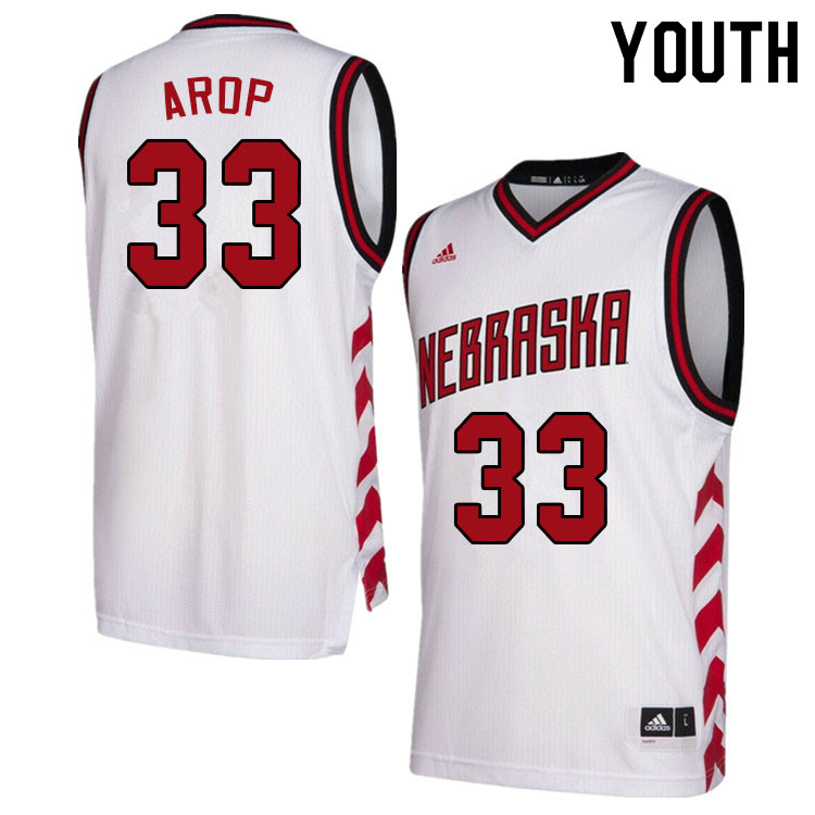 Youth #33 Akol Arop Nebraska Cornhuskers College Basketball Jerseys Sale-Hardwood Classics - Click Image to Close